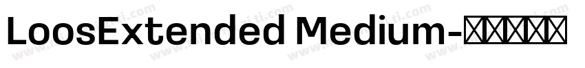 LoosExtended Medium字体转换